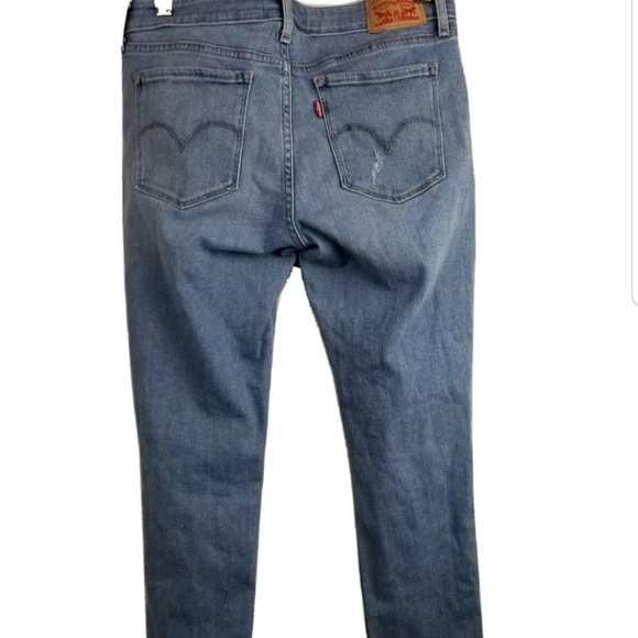 Levi's 711 Skinny Distressed Medium Wash Jeans Size 29 - Picture 11 of 15